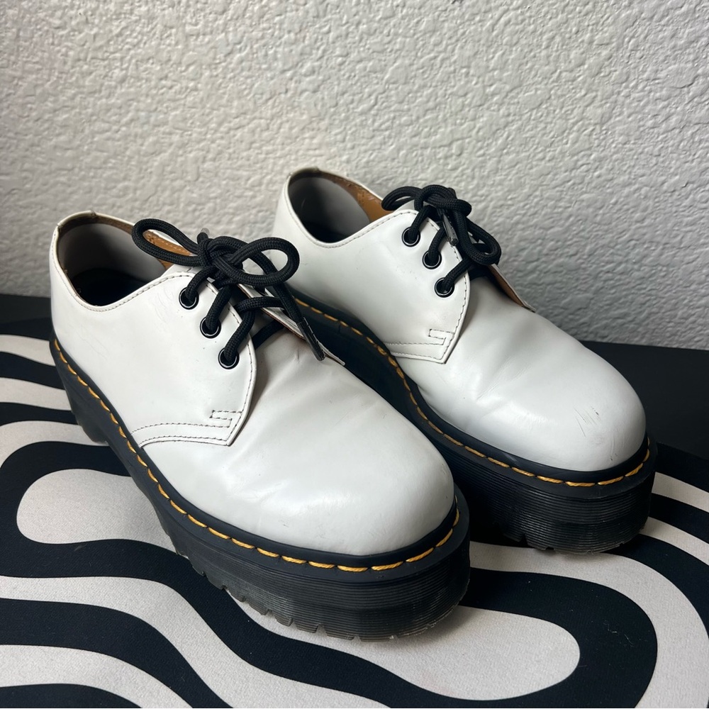 Dr. Martens White Oxfords
